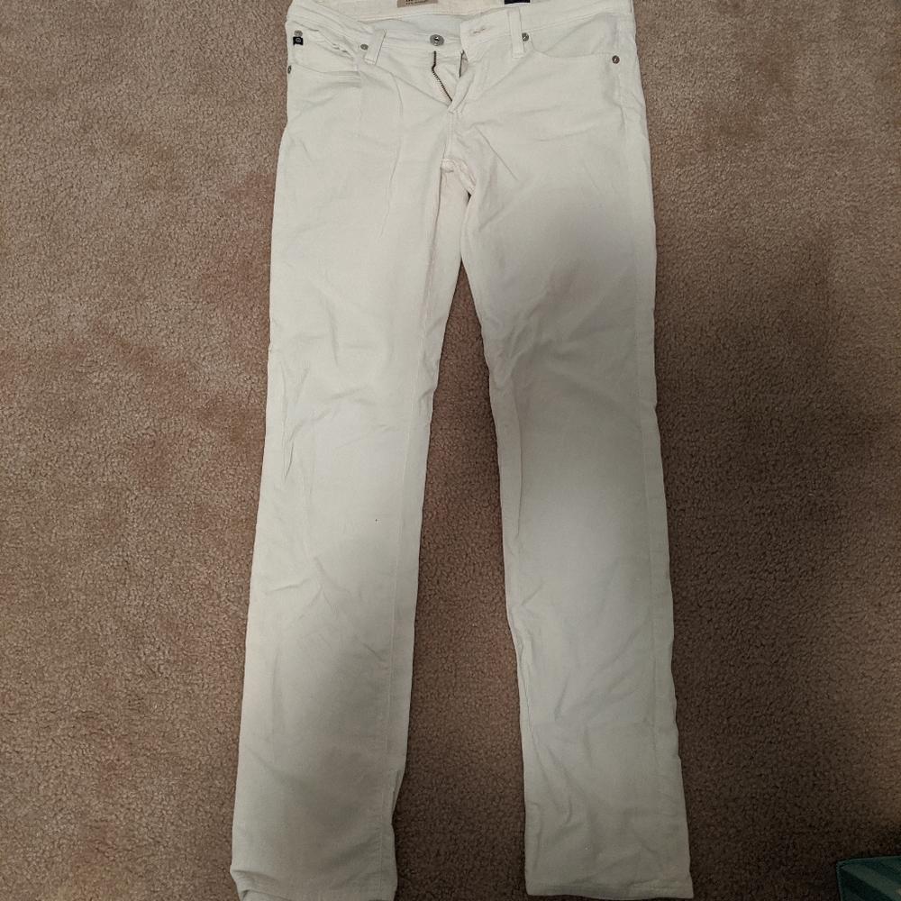 Straight Leg White Cords Anthropologie